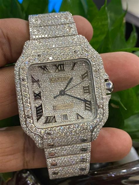 cartier mens watch with diamonds|cartier watches with diamonds price.